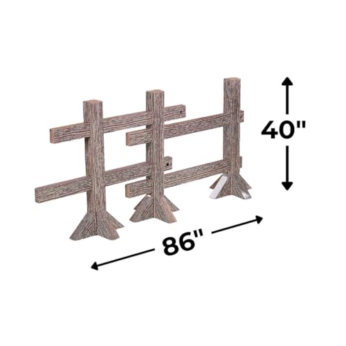 Fun Express Split Rail Fence Post Cardboard Cutout Stand-Ups Life Size - 2 Piece Set 86