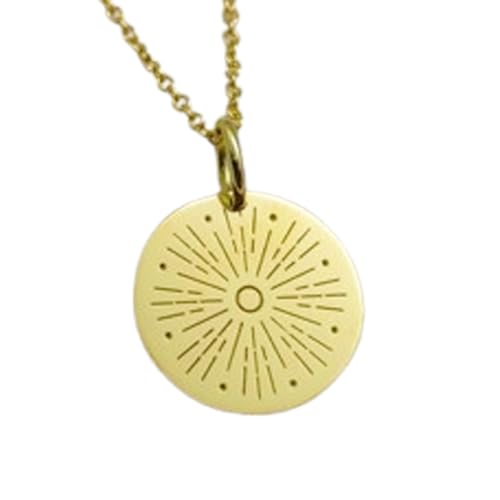 Collier soleil LKBEADS en argent plaqué or pour illuminer votre style au quotidien