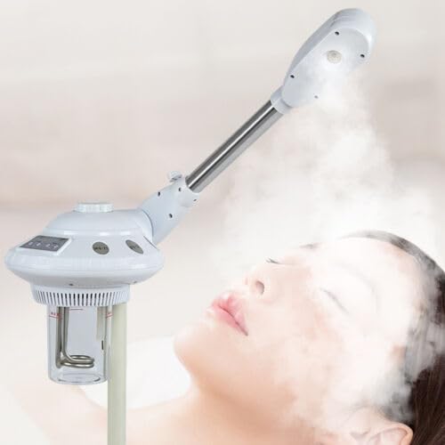 Vaporizador facial vertical para sauna facial, limpiador de poros, boquilla giratoria 360°, vaporizador de ozono, nano-atomización, 750 W, 680 ml