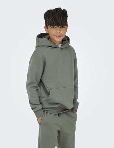 Sweat à capuche garçon gris osjceres coton doux taille 146-152