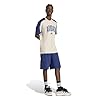 adidas Men's Collegiate T-Shirt, Wonder Alumina/Dark Blue, 3XL #1