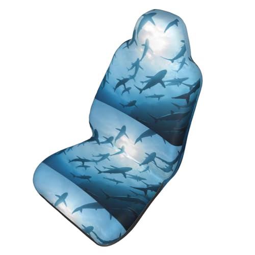 Housse de siège de voiture océan impression 3D pour intérieur auto universel - 2