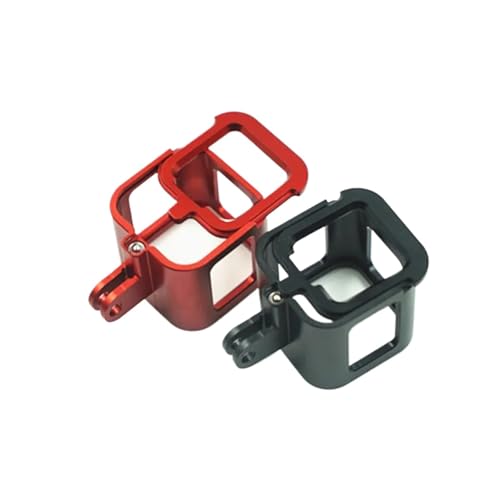 Aluminum Frame Mount Housing, Compatible for GoPro, Hero 4 Session, Protective Cage(RED Color)