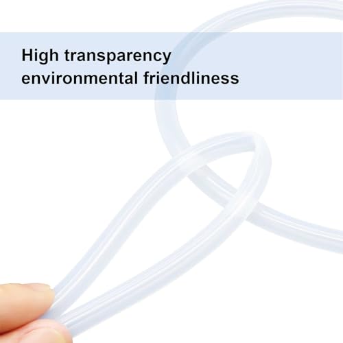 iMeistek Tuyau en silicone de qualité alimentaire 8 mm ID x 11 mm OD, tuyau flexible en silicone transparent pour eau et air, longueur 3 mètres – vue 5