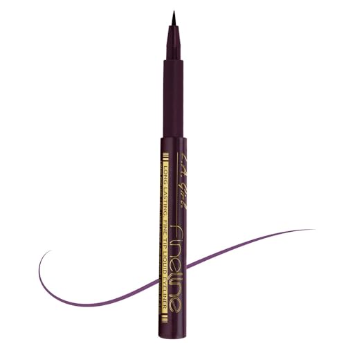 L.A. Girl Fineline Liquid Eyeliner, Plum GLE718