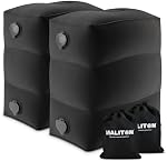 Maliton Inflatable Travel Foot Rest Pillow, Toddler Airplane Bed, Car Seat Foot Rest for Kids, Adjustable Height Leg Rest Pillow for Airplane, Home, Office, Bedroom(Black, 1 Pack)