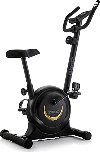 Zipro One S Gold Heimtrainer Fahrrad für Zuhause Magnet Fahhrad bis 120 kg Magnete Exercise Bike Fitnessbike Fitness Fahrrad Hometrainer Cardio Fahrrad Computer Fitness Geräte Zuhause Cover