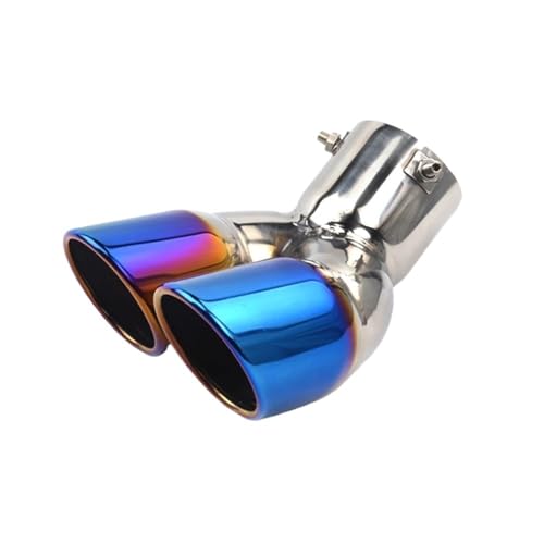 Embout d'échappement voiture double sortie 76mm réglable et anti-corrosion