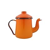 Cafeteira tradicional 12 esmaltada laranja degradê - 1100 ml - ewel