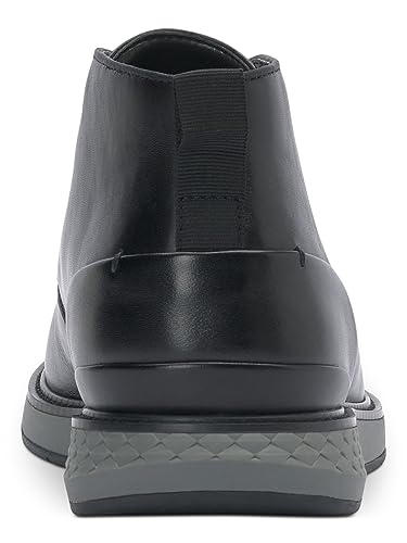Vince Camuto Mens Black Comfort Soleh Round Toe Lace-Up Leather Chukka Boots 11 M2