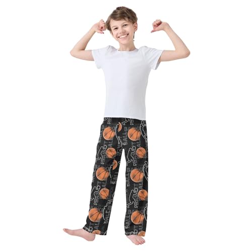 Pfrewn Pajama Pants Grunge Basketball Player Lounge Pants Super Soft Pajama Bottoms with Pockets, M2