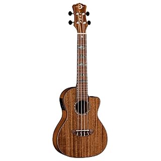 Luna Guitars UKE HTC KOA Ukulélé Concert Marron - Les Beatles, Paul McCartney, John Lennon, RIngo Starr, George Harrison