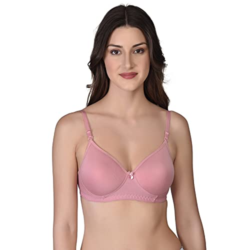 Image of Women's Cotton Lightly Padded Non-Wired T-Shirt Bra Pack of 2 (Reg HC-P2 Multicolor 30)