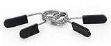 ProsourceFit Olympic Barbell Spring Clip Collar 2-inch Pair with Easy-Grip Handles for Weightlifting, Powerlifting, Crossfit and Strength Training