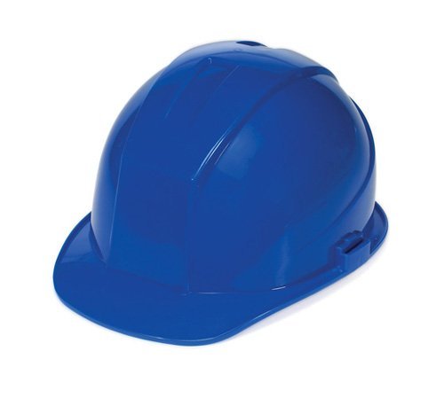 Liberty DuraShell HDPE Cap Style Hard Hat with 6 Point Ratchet Suspension, Red (Case of 6)