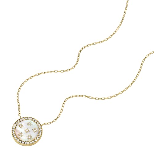 Image of Fossil Women's Gold-Tone Stainless Steel Pendant Chain Necklace for Women