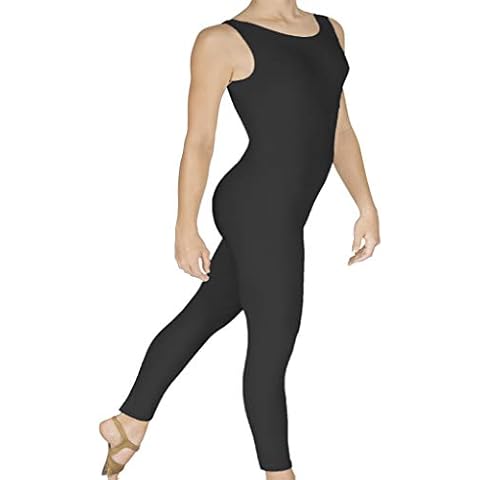 EUROTARD Adult Tank Unitard, Black, Small Cover