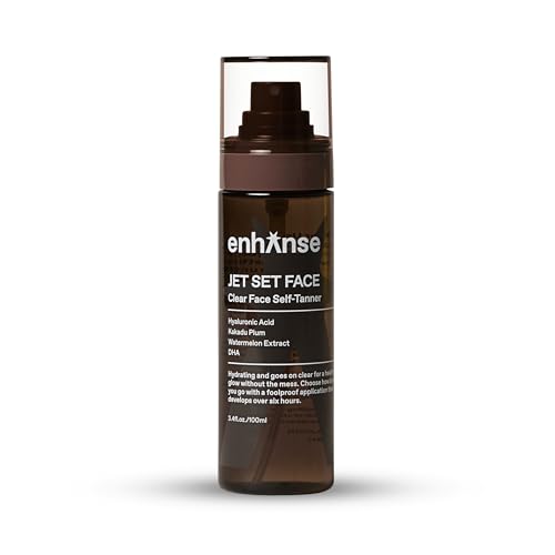 Jet Set Face Clear Self Tanner Spray for Men