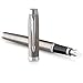 Parker IM Duo Gift Set with Ballpoint Pen & Fountain Pen | Stainless Steel Chrome Trim | Blue Ink Refill & Cartridge | Gift Packaging