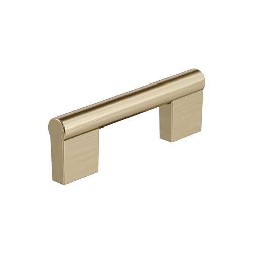 Amerock Versa 3 inch (76mm) Center-to-Center Golden Champagne Cabinet Pull - 25 Pack