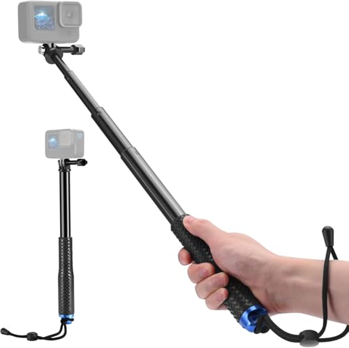 Mein HERZ, Barras de selfie extensibles de 93 cm, barras para selfie, ajustables, resistentes al agua, para Hero 13/12/11/10/9/8/7/Max