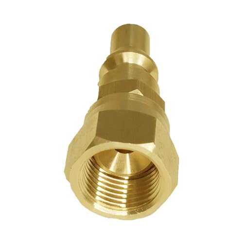 Reductores de alta presión, conectores de tubo, reductores de tubo de latón, hembra de 3/8 pulgadas a macho de 1/4 pulgadas de alta presión para asar