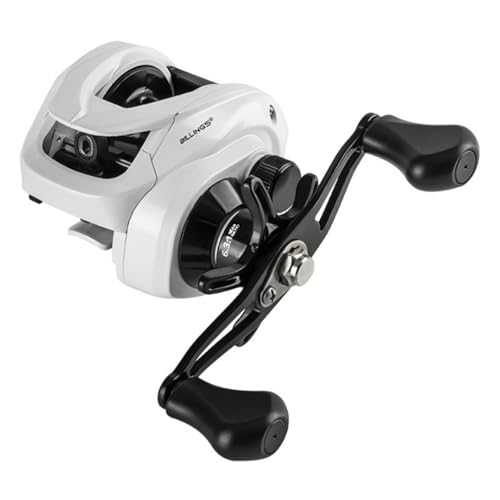 Folpus Baitcasting Reel, Baitcaster Fishing Reel, Sealed Drag System Smooth Powerful Compact Design Casting Reel Baitcaster Reel, Left Hand