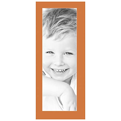 9x27 Tangerine / Octoberfest Custom Mat for Picture Frame with 5x23 opening size (Mat Only, Frame NOT Included)