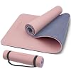 PAIDU Yoga Mat Non Slip Anti-tear,extra thick-2/5 inch（10MM）High Resiliency Professional POE Yoga Mats for Women Men Kids,72″x24″inch,Workout, Yoga, Pilates and Floor Exercise, with Carrier Strap