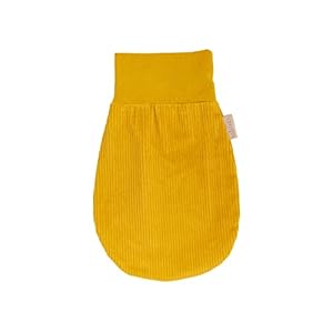 KraftKids Trappelzak Cord Breitcord geel patroon voor de lente / zomer van mousseline katoen verkrijgbaar in twee maten