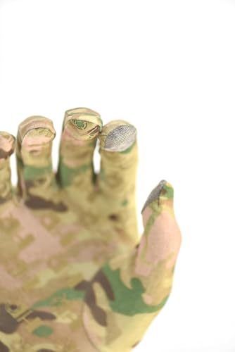 G & F Products Lightweight Camouflage Hunting Gloves Layer, Touchscreen Compatible, Anti-Slip Grip, Archery, Shooting, Fishing, All-Season Use, Flexible Fit for Men/Women, Durable Design, Medium