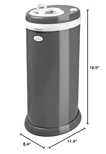 image for Ubbi Steel Diaper Pail, Odor Locking, No Special Bag Required, Award-W