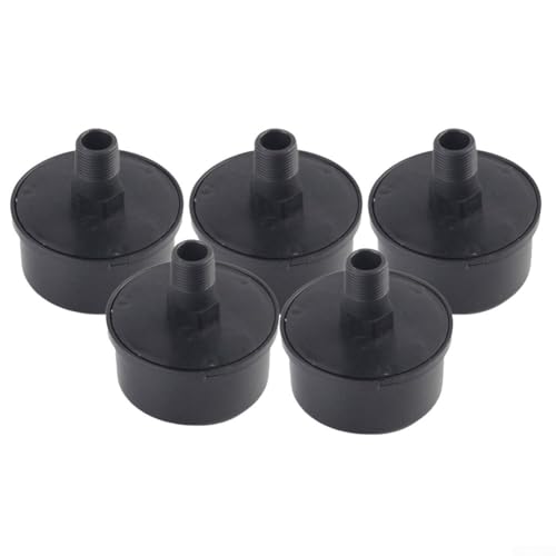 5 piezas de repuesto de filtro de silenciador de compresor de aire de rosca macho de 16 mm, construcción de metal y plástico para filtración de partículas de polvo, adecuado