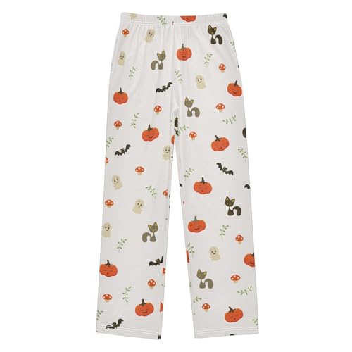 Boys' Pants Halloween Cute Pumpkins Boho Long Bottoms Jogger Pants Elastic Waist Trousers with Pockets S-XL