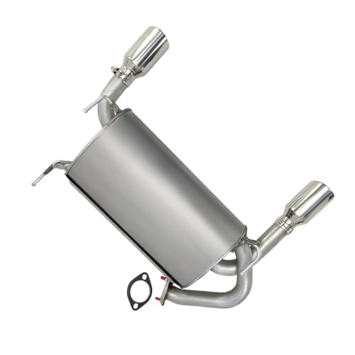 Exhaust Muffler with Tips Compatible for 2003-2008 Infiniti FX35 3.5L | Stainless Steel | Northeastern Exhaust | Free Gasket Included | Automotive Replacement Part
