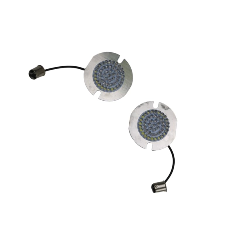 1 paire de clignotants LED pour moto Harley Davidson Electra/Ultra/Road Glide (blanc ambré)