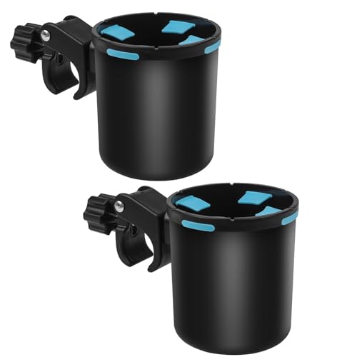 Marine Boat Cup Holder - No Drill Installation for Bimini Top Rail Pole Grab Bar | 360 Adjustable & Anti-Slip Design | Gift for Boat Lovers PWC Jet Ski Seadoo