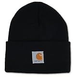 Carhartt Youth Knit Beanie Cuff Hat, Caviar Black (Youth...