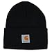 Carhartt Youth Big Boys' Acrylic Watch Hat, Caviar Black, One Size