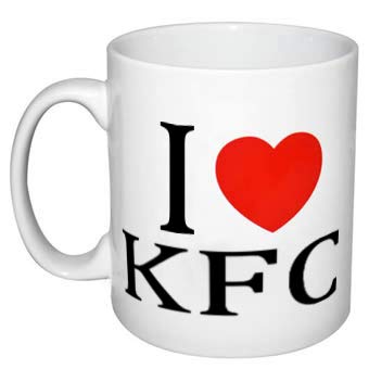 EC C615 I Love KFC Mug, Ceramic