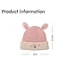 Kids Knit Beanie Christmas Reindeer Winter Comfort Fleece Lined Ribbed Hat Cute Cartoon Holiday Thermal Warm Cuffed Caps Yellow,One Size
