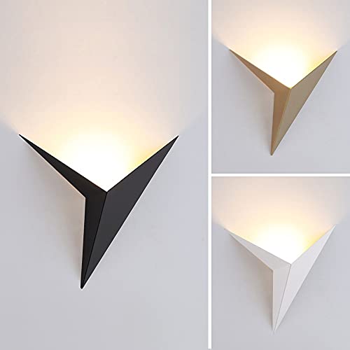 Apliques de pared LED modernos con forma de triángulo para iluminación de salón interior 3
