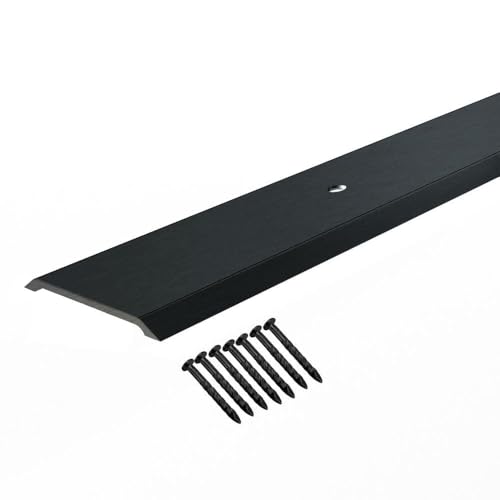 Thermwell Products BK175 1.75 in. Anodized Aluminum Saddle Thresh - Matte Black