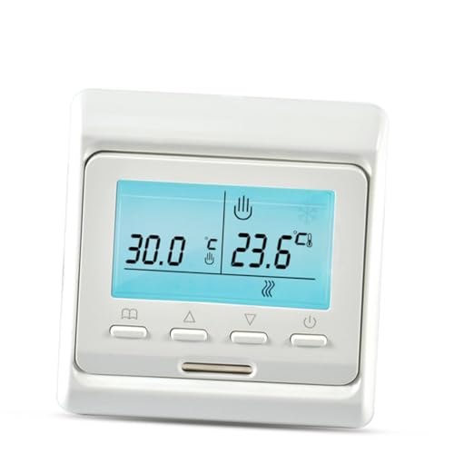 OSALADI 16a LCD Programmierbarer Digitaler Temperaturschalter Für Fußbodenheizung - Wählbarer Manueller Und Zeitgesteuerter Modus - Zuverlässiger Temperaturregler Für Heizungs- Und Raumkli OSALADI 16a LCD Programmierbarer Digitaler Temperaturschalter Für Fußbodenheizung - Wählbarer Manueller Und Zeitgesteuerter Modus - Zuverlässiger Temperaturregler Für Heizungs- Und Raumkli