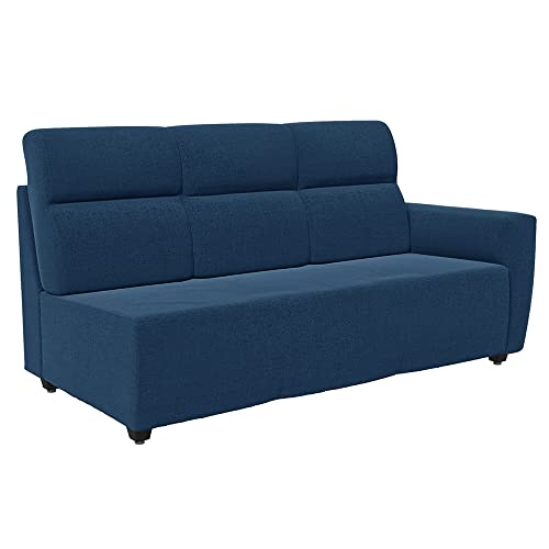 Image of Wakefit Sofa Set | 3 Year Warranty | Sofa 3 Seater, 3 Seater Sofa for Living Room, Wooden Sofa Set, 3 Seater + Left Aligned, Sofa for Living Room - Belize(Malphino : Cobalt Blue)