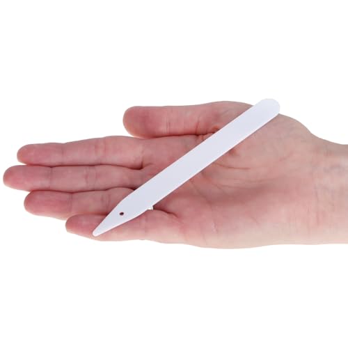 com-four® 100x Pflanzschilder mit Bleistift - Steck-Etiketten 12 cm für Zimmer, Balkon, Garten - Pflanzenstecker zum Beschriften - Anzuchtstecker für Beete und Pflanzkübel (100 Stück - weiß - 12cm)