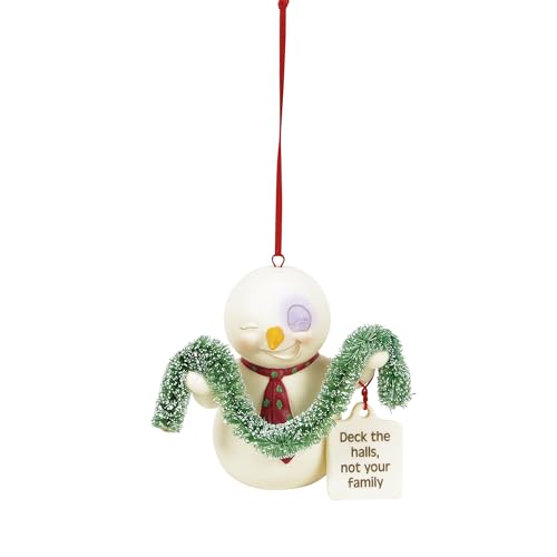 Department 56 Snowpinions Deck Halls Not Your Family Snowman Hanging