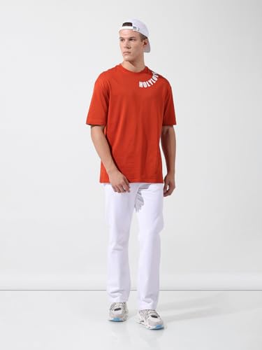 Image of The Indian Garage Co Men Vintage Straight Fit Solid Mid-Rise Jeans