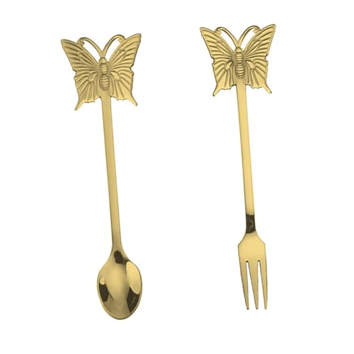 LckCryspho �X�e�����X���^�t�H�[�N�X�v�[�� �y�ʃf�U�[�g�J�g�����[ �t���[�c��P�[�L�A�R�[�q�[�����Ɏg���� (13.4X2X0.3CM,�S�[���f��)