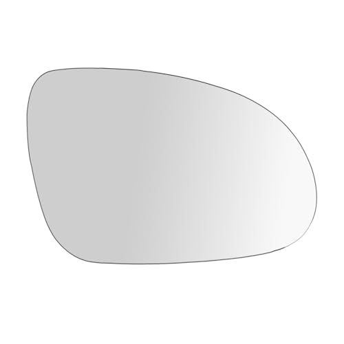 Suysion Cristal de Espejo Reemplazar Derecho para VW Golf MK5 2003-2008 Jetta 2005-2010 y Passat B6